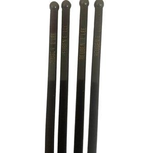 Reuben E. Lee Black With Gold Vintage‎ Swizzle Sticks